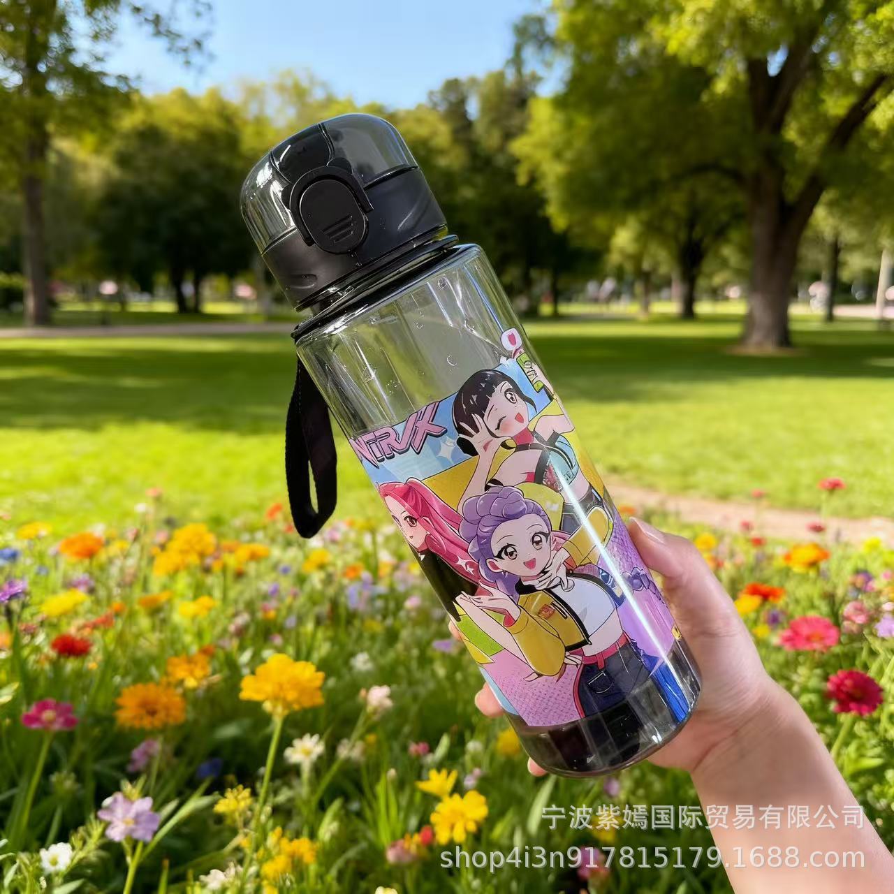 Kids Outdoor Water - 700ml New Cartoon Figure Water Bottle,