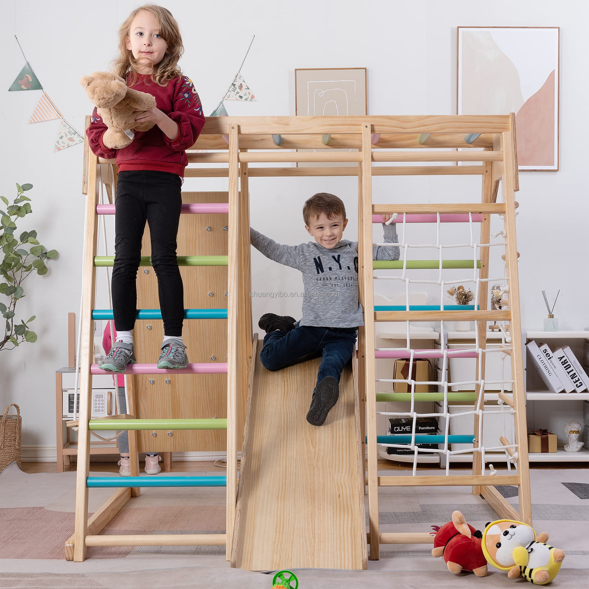 Kids Outdoor Climbing - Climbing Walls Amusement Park Products Wooden