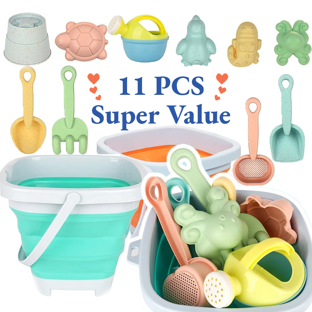 Kids Outdoor Water Play - 11Pcs Beach Toys Set Gift Package