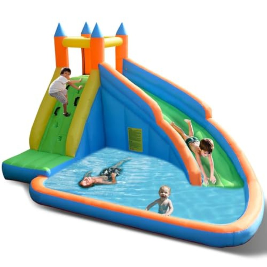 Kids Outdoor Climbing - Backyard outdoor inflatable water slide for