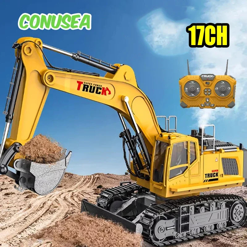 Kids Outdoor Excavator - Rc Excavator Cars Trucks Alloy Bucket