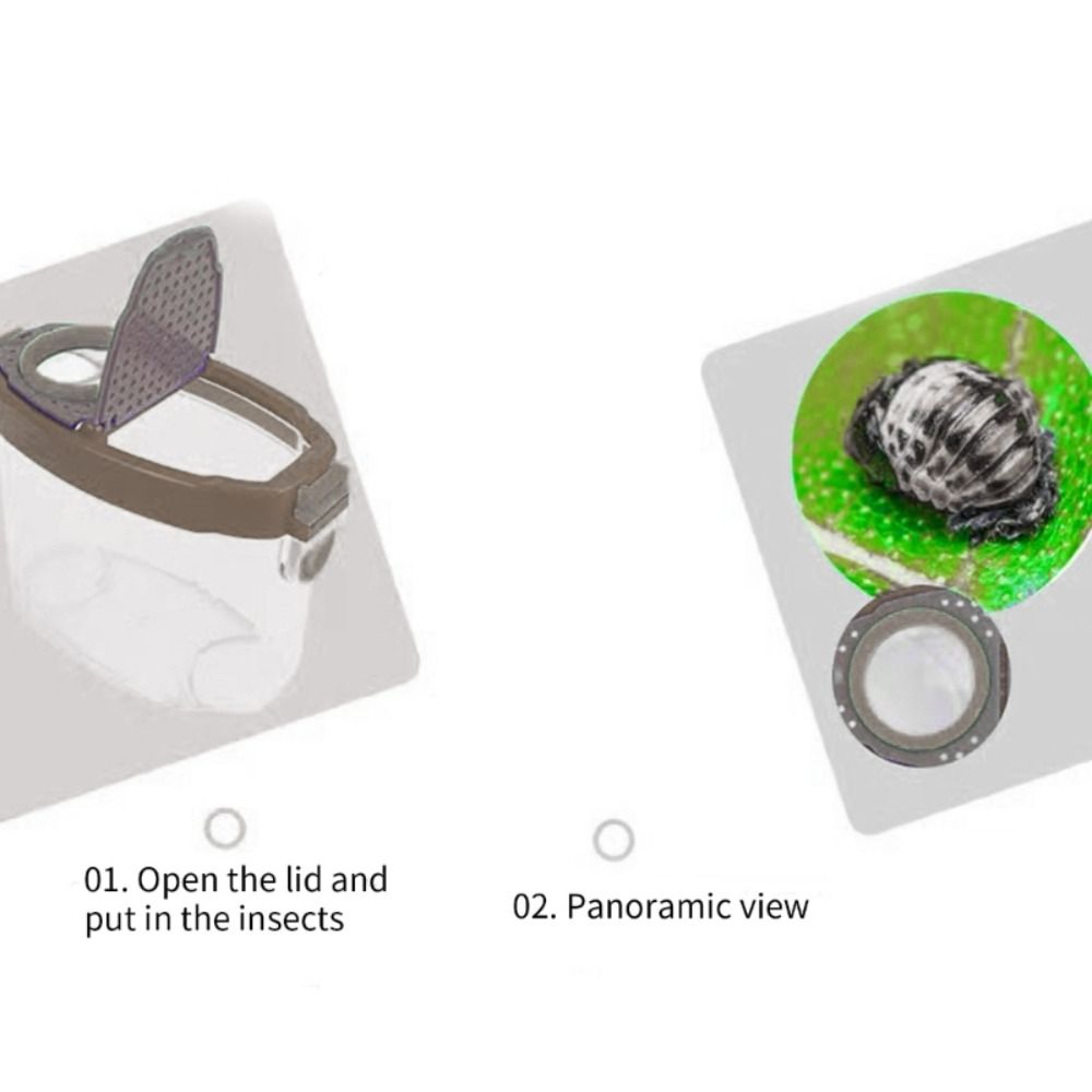 Kids Outdoor Kit - Double Magnifier Bug Viewer Plastic Kid