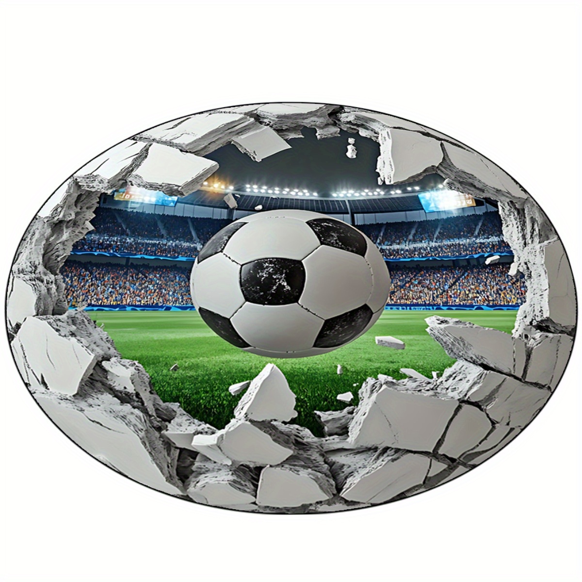 3D Football Field Round Area R – Kids Outdoor Mat Waterproof Bewertung und Preis