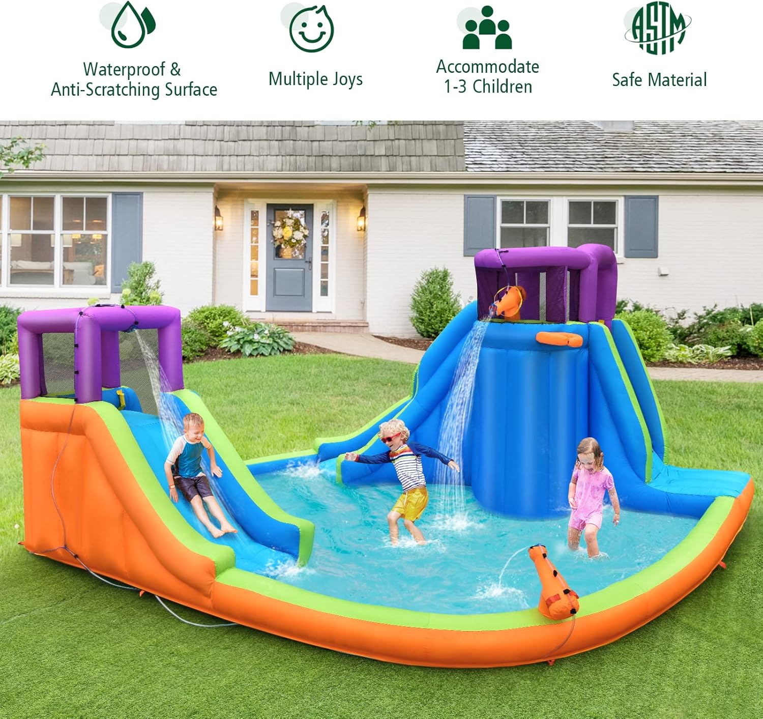 Inflatable Water Slide Park 75 – Kids Outdoor Climbing Bewertung und Preis