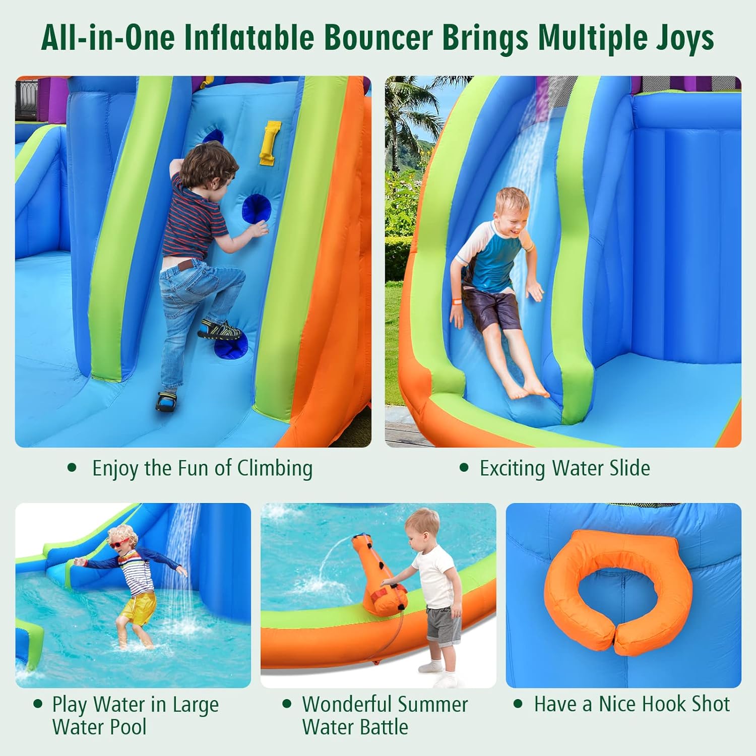 Inflatable Water Slide Park 75 – Kids Outdoor Climbing Bewertung und Preis