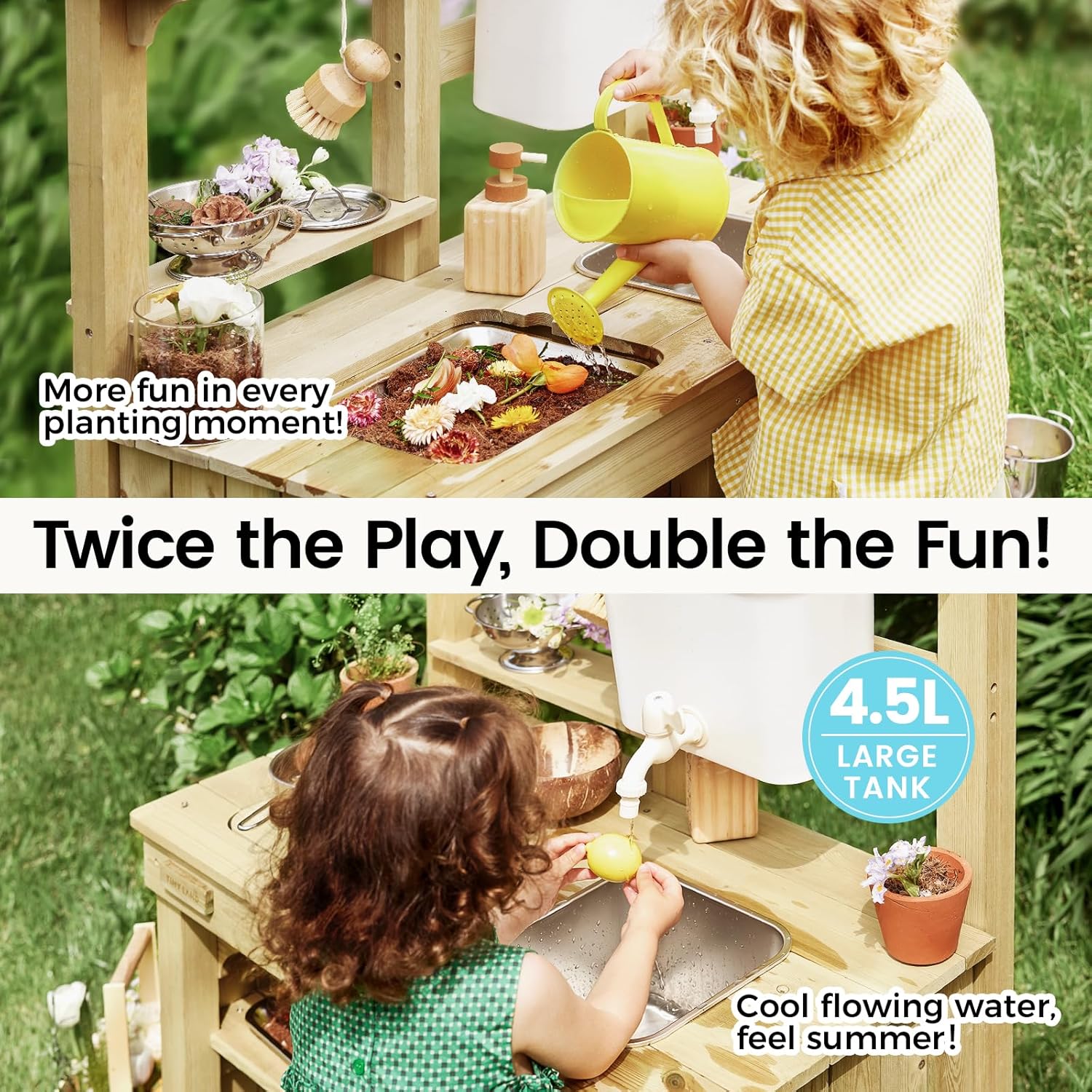 Outdoor Mud Kitchen for Kids,  – Kids Outdoor House With Kitchen Bewertung und Preis
