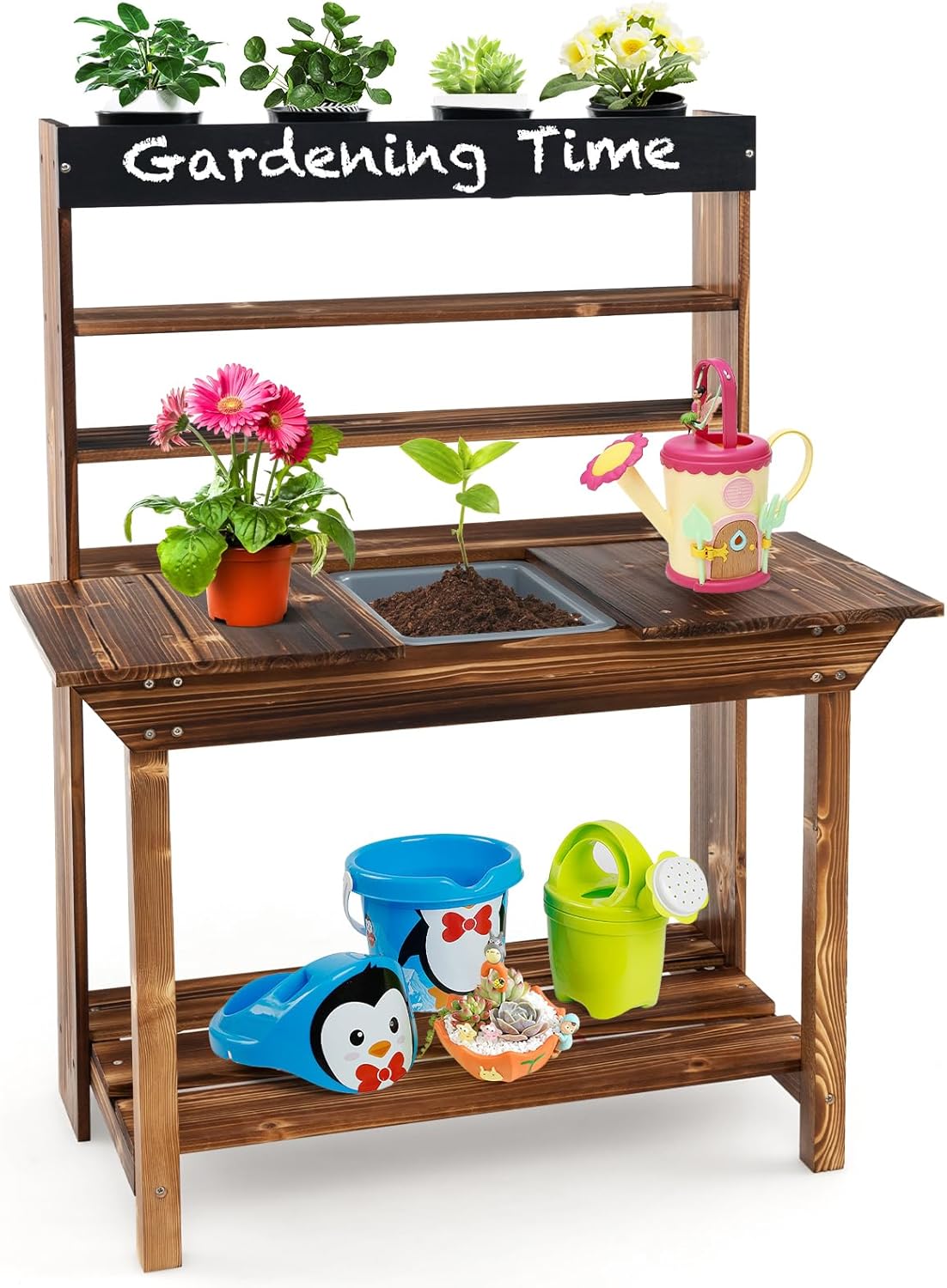 Mud Kitchen, Fir Wood Kids Pot – Kids Outdoor House With Kitchen Bewertung und Preis