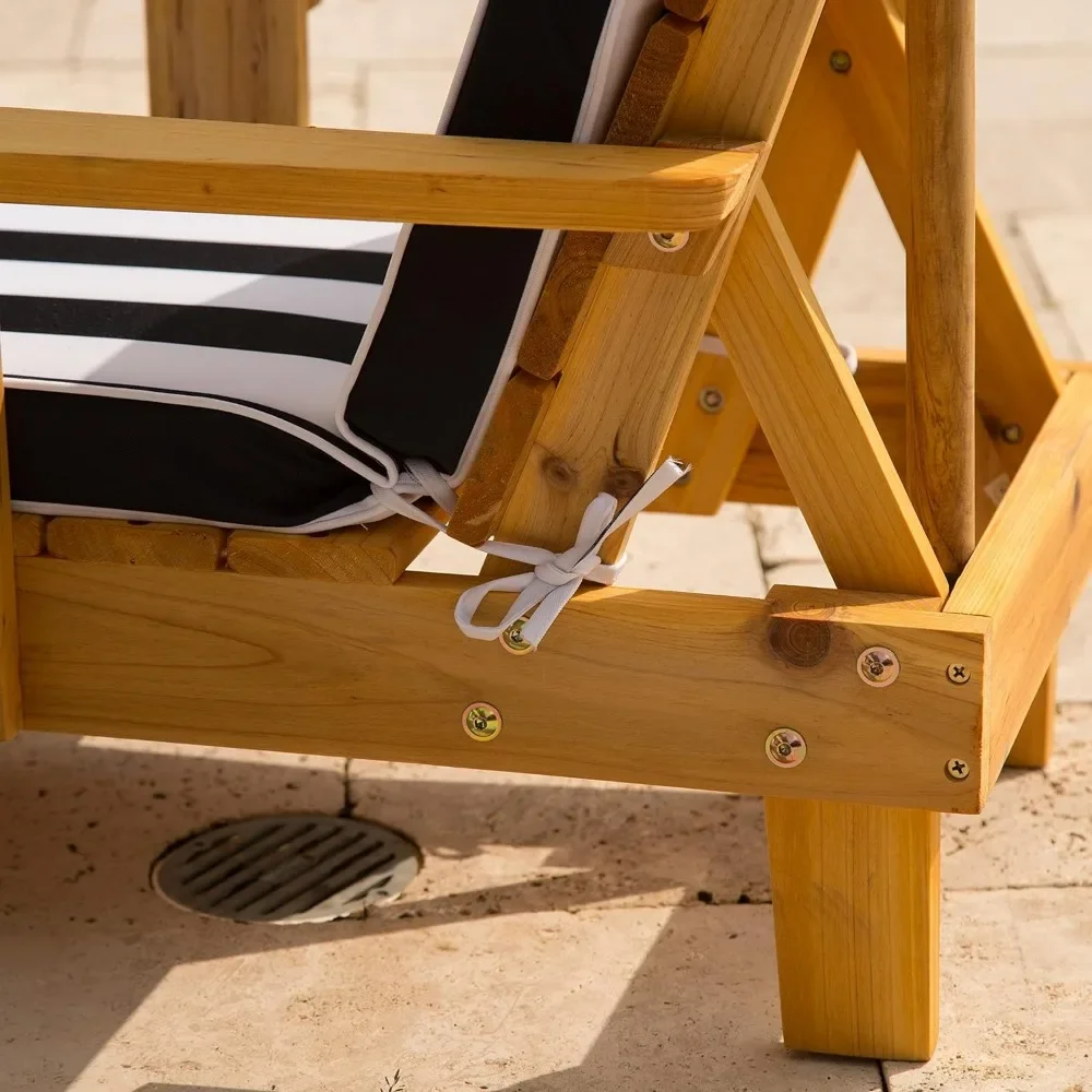 t Outdoor Wooden Chaise Lounge – Kids Outdoor Umbrella Chair Bewertung und Preis