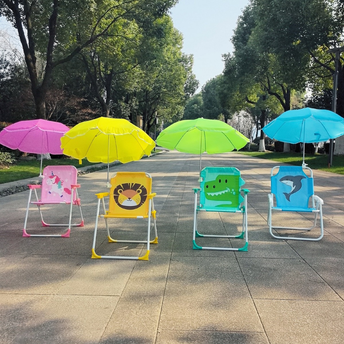 1 Set Folding Beach Chair with – Kids Outdoor Umbrella Chair Bewertung und Preis