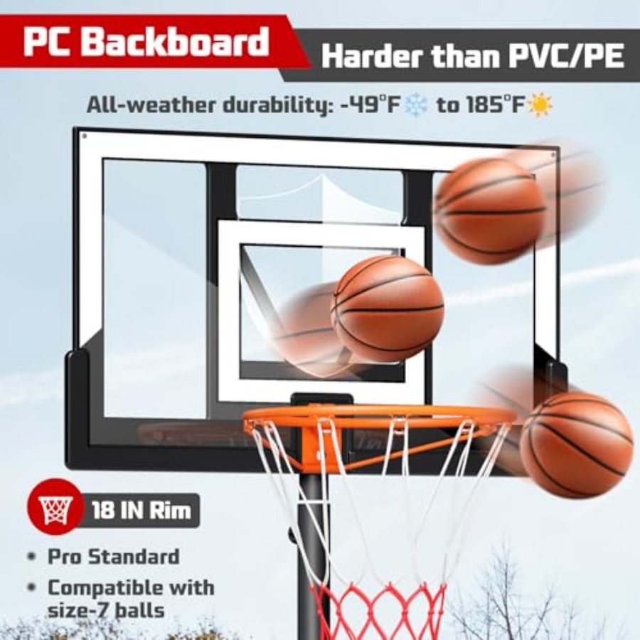 Outdoor basketball hoop 10FT w – Kids Outdoor Basketball Bewertung und Preis