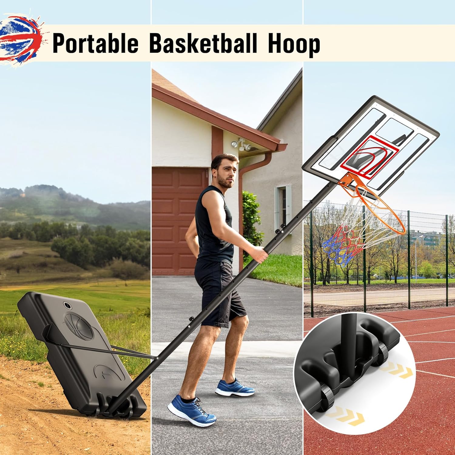 Adjustable Basketball Hoop 10F – Kids Outdoor Basketball Bewertung und Preis