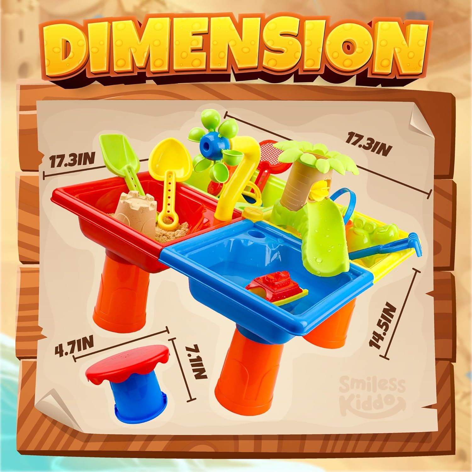 25 Pcs Summer Water Table for  – Kids Outdoor Water Play Bewertung und Preis
