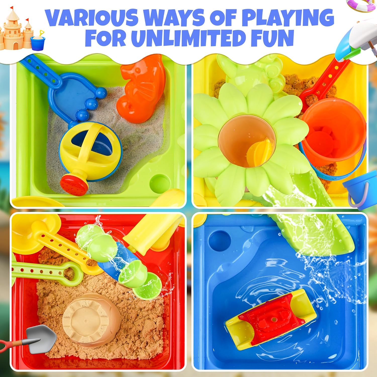 25 Pcs Summer Water Table for  – Kids Outdoor Water Play Bewertung und Preis