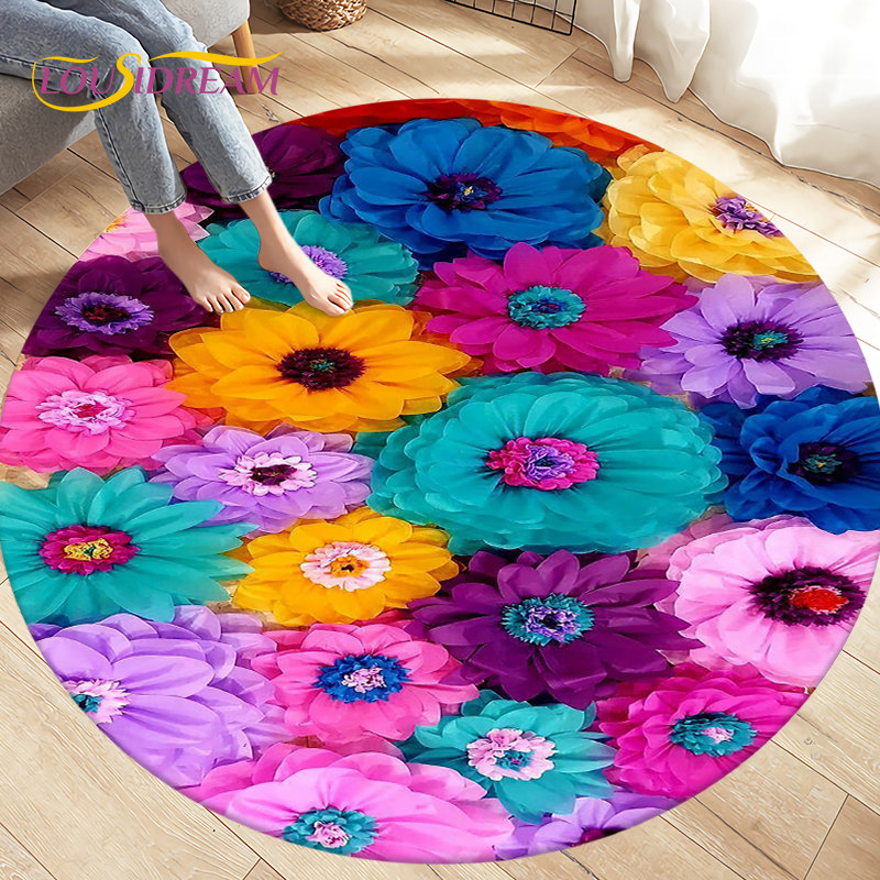 Nordic Flower Daisy Pattern Ar – Kids Outdoor Mat Waterproof Bewertung und Preis