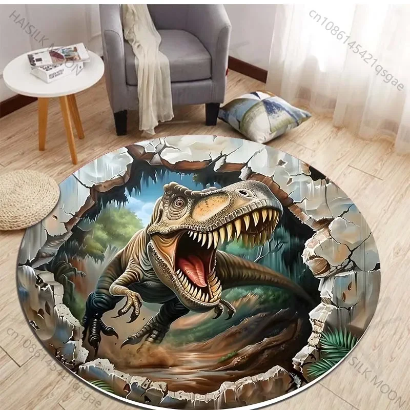 HD 3D Dinosaur Print Round Rug – Kids Outdoor Mat Waterproof Bewertung und Preis