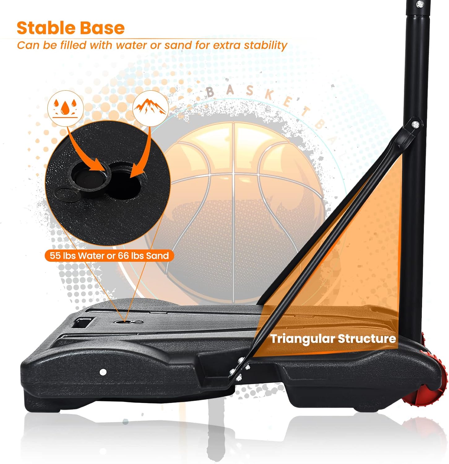Portable Basketball Hoop with  – Kids Outdoor Basketball Bewertung und Preis