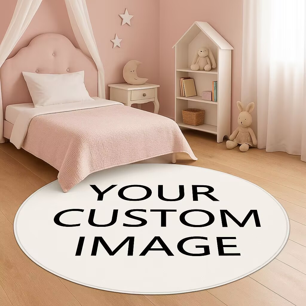 Custom Photo Round Rug for Kid – Kids Outdoor Mat Waterproof Bewertung und Preis