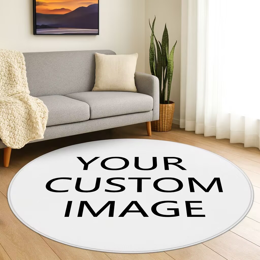 Custom Photo Round Rug for Kid – Kids Outdoor Mat Waterproof Bewertung und Preis