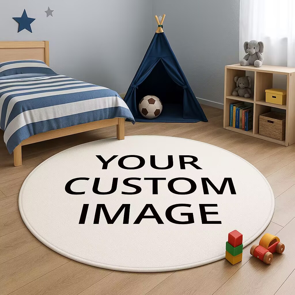 Custom Photo Round Rug for Kid – Kids Outdoor Mat Waterproof Bewertung und Preis