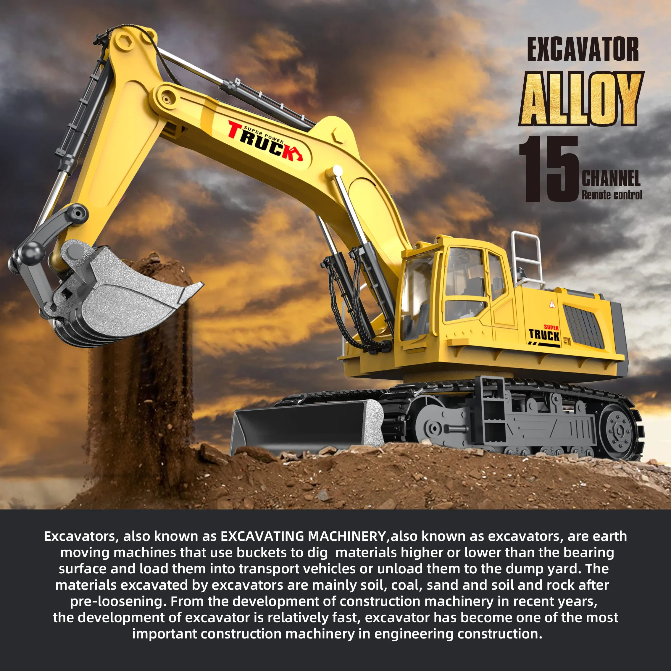 Rc Excavator Cars Trucks Alloy – Kids Outdoor Excavator Bewertung und Preis