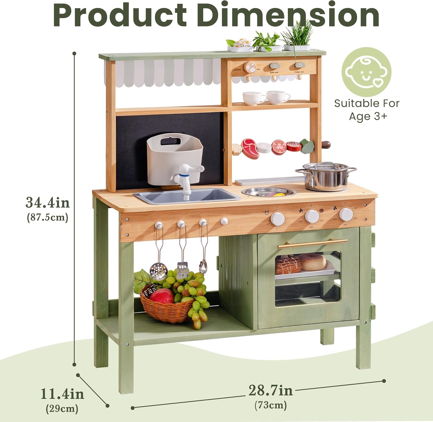 Wooden Mud Kitchen for Kids, O – Kids Outdoor Grill Bewertung und Preis