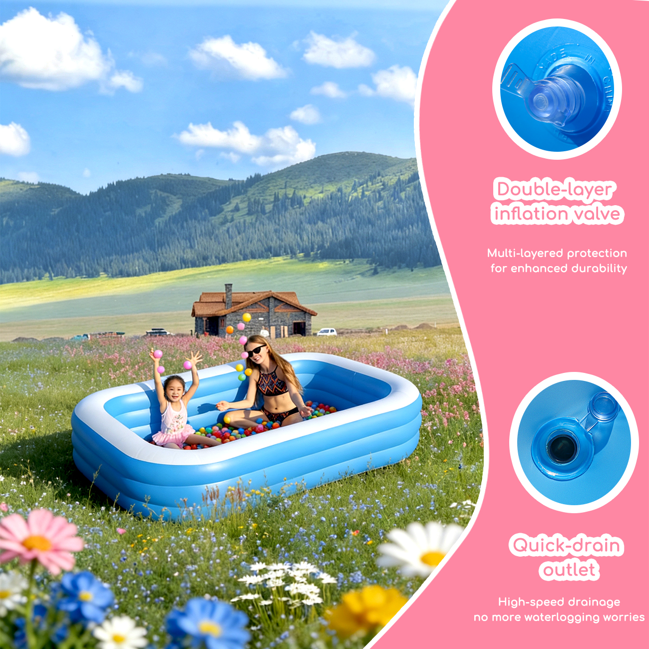Inflatable Pool for Kids and A – Kids Outdoor Water Bewertung und Preis