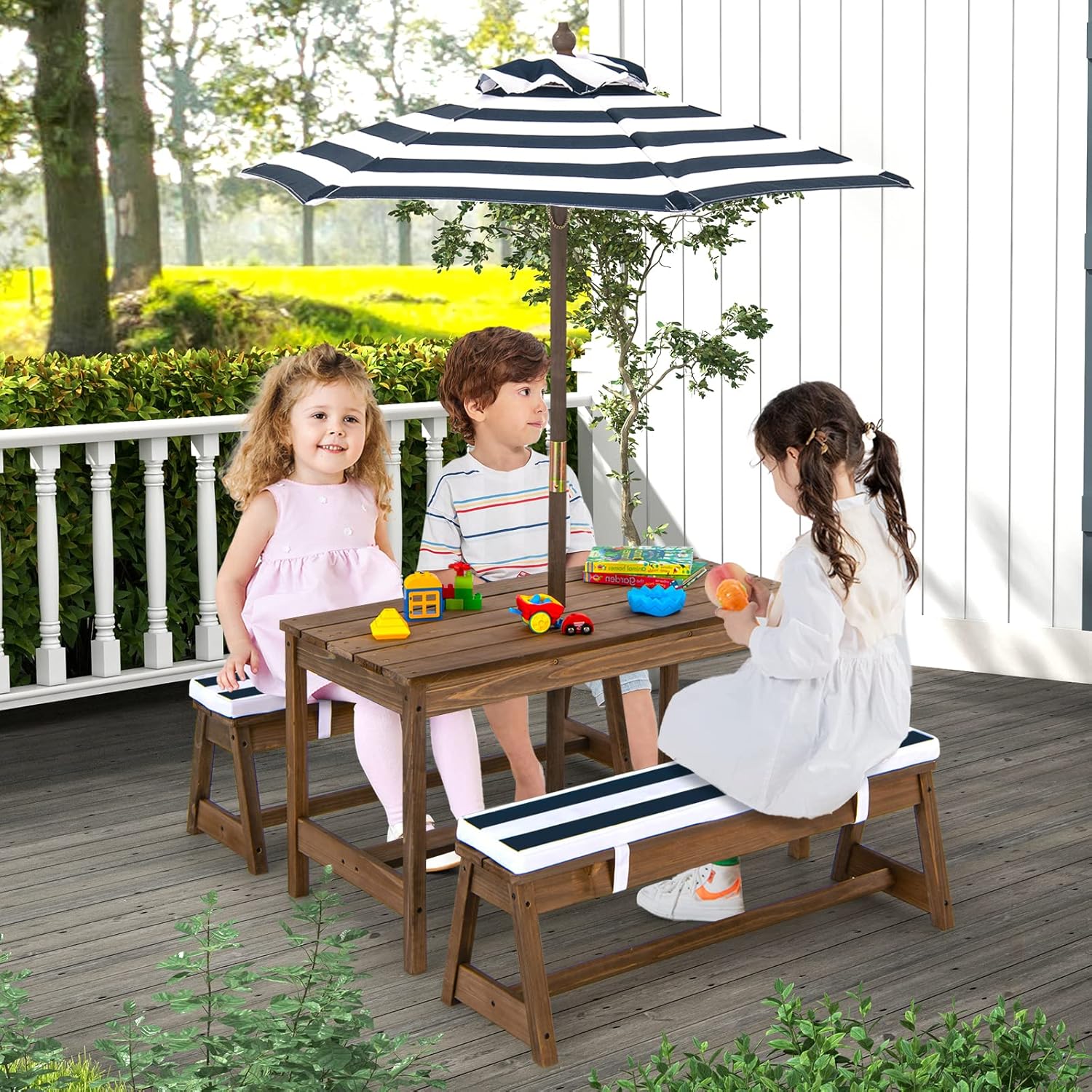 Height Adjustable Wooden Kids  – Kids Outdoor Umbrella Chair Bewertung und Preis