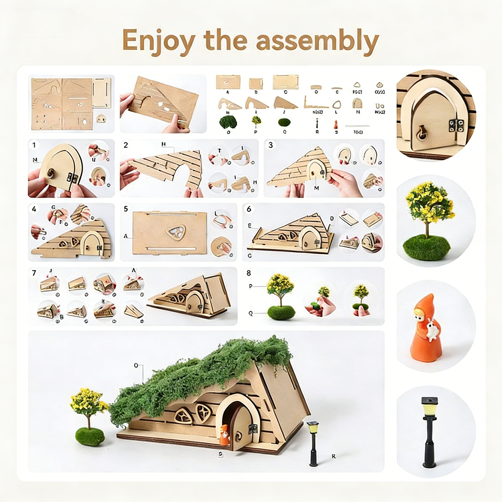 Wooden Fairy House Craft Kit T – Kids Outdoor Kit Bewertung und Preis