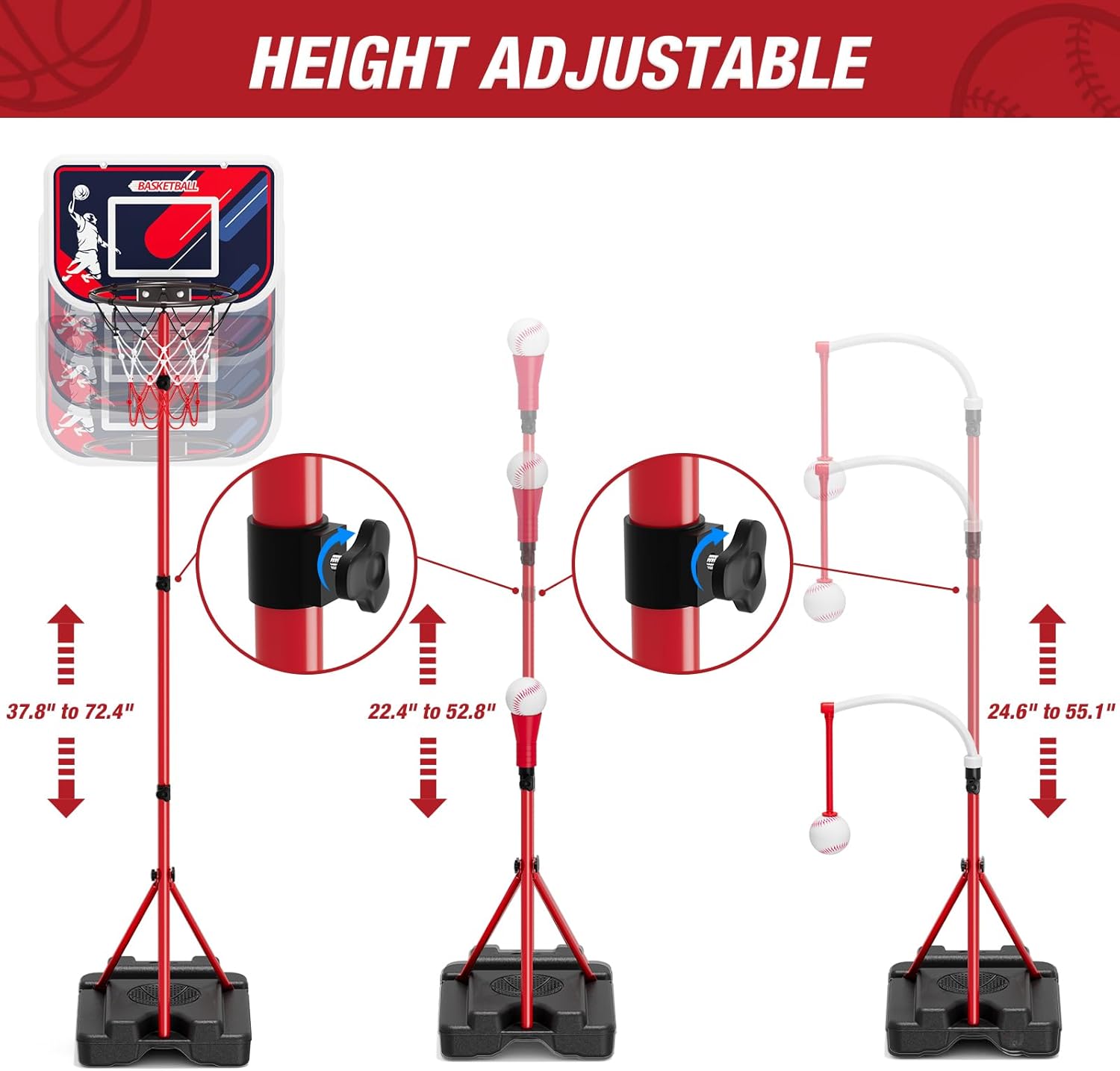 4-in-1 Kids Basketball Hoop &  – Kids Outdoor Basketball Bewertung und Preis
