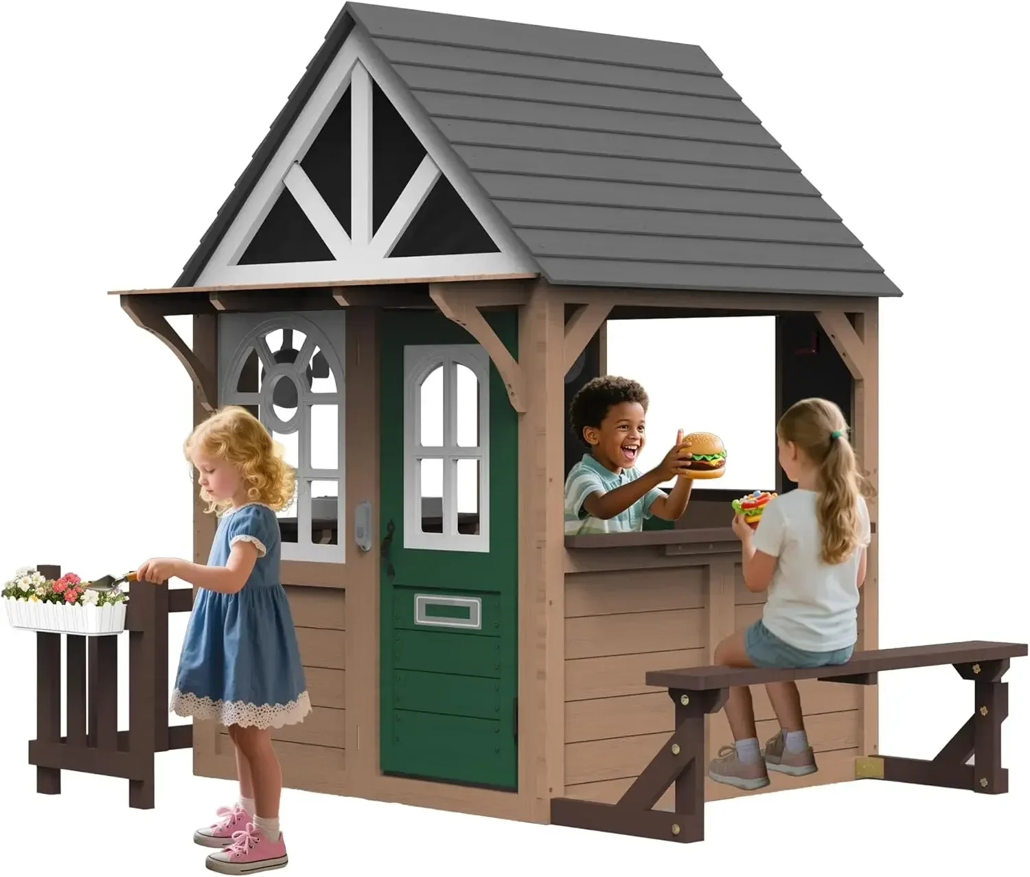 Seizeen Outdoor Play House for – Kids Outdoor House With Kitchen Bewertung und Preis