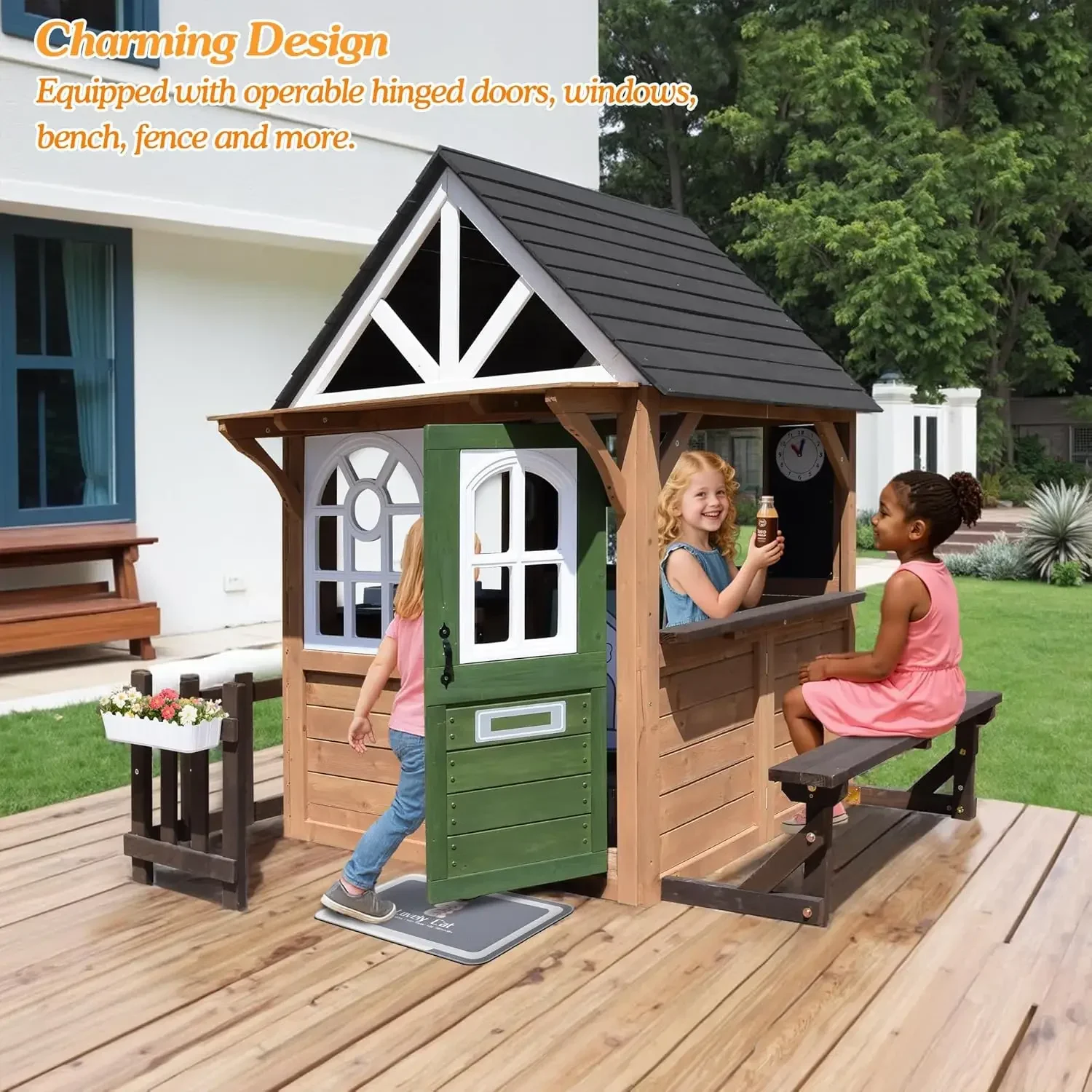 Seizeen Outdoor Play House for – Kids Outdoor House With Kitchen Bewertung und Preis
