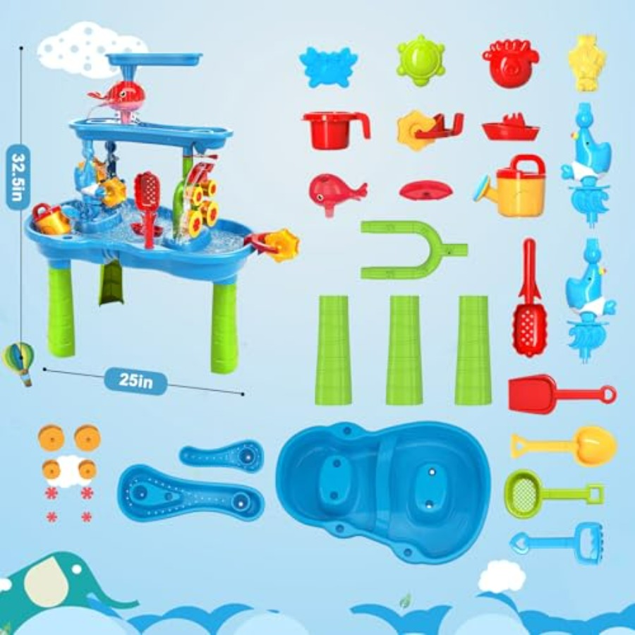 Water Table for Toddlers 3-5 3 – Kids Outdoor Water Play Bewertung und Preis