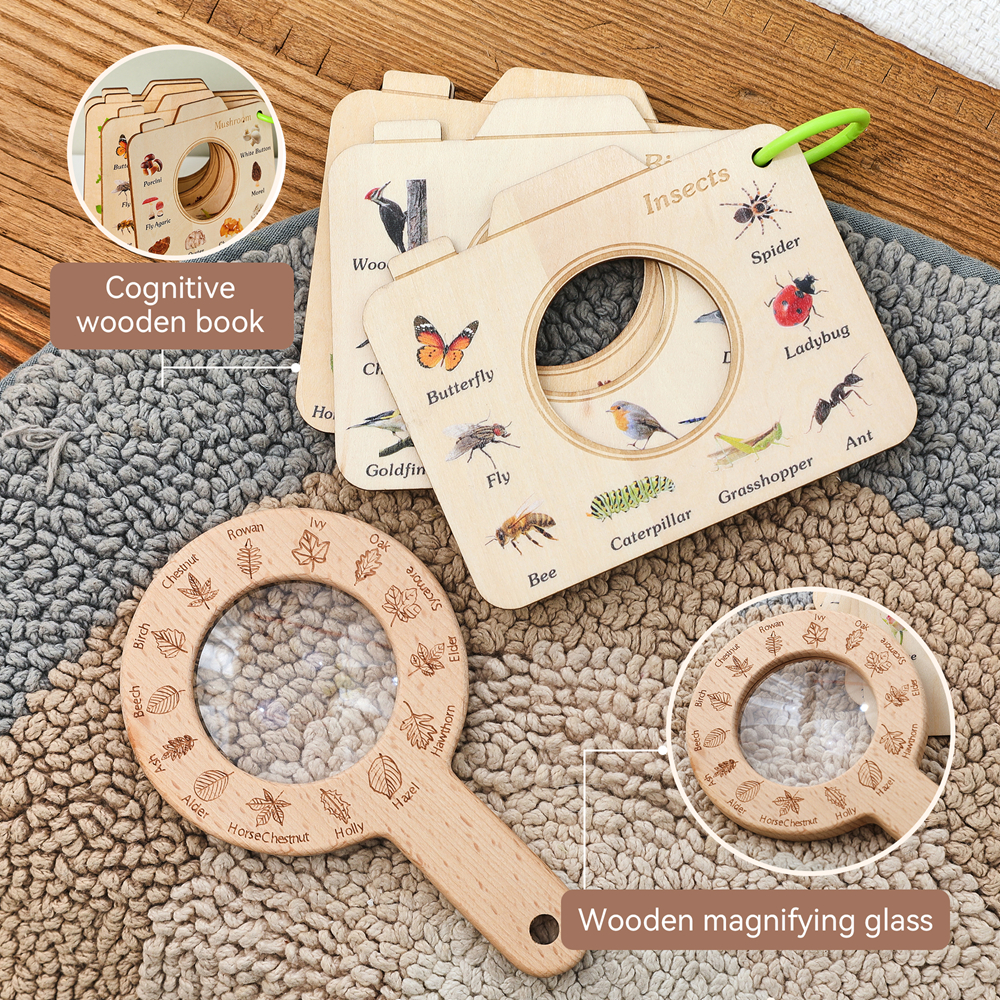 Wooden Magnifying Glass and Ca – Kids Outdoor Kit Bewertung und Preis