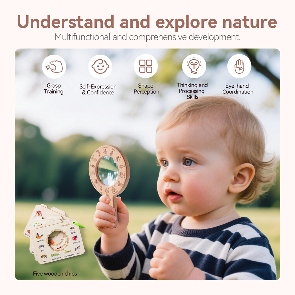 Wooden Magnifying Glass and Ca – Kids Outdoor Kit Bewertung und Preis