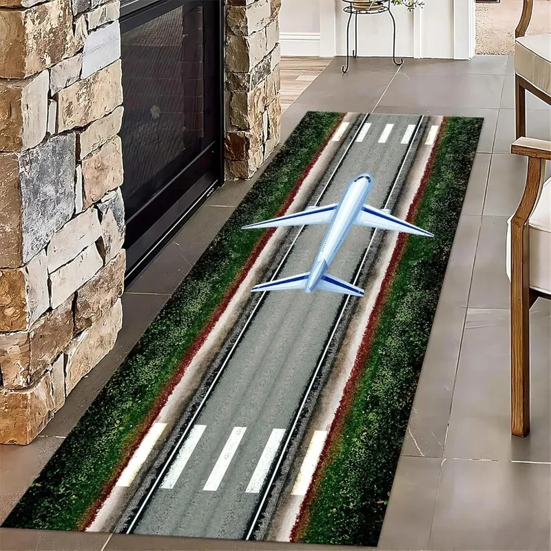 VIKAMA Airplane Runway Print R – Kids Outdoor Mat Waterproof Bewertung und Preis