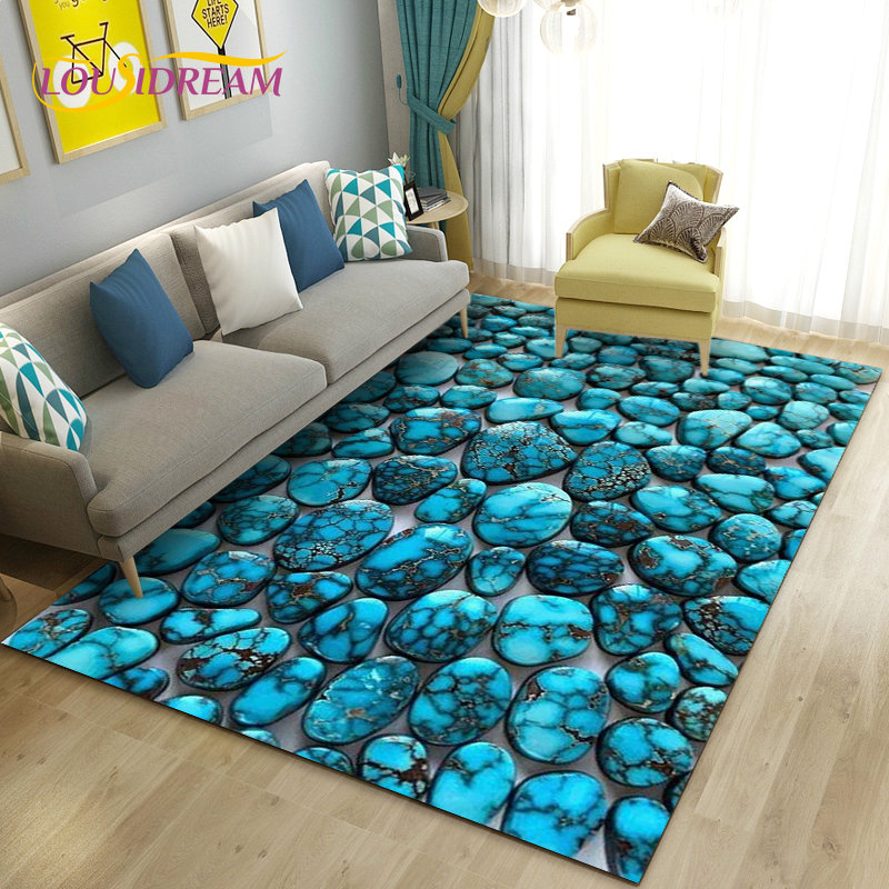 3D Colorful Cobblestone Stone  – Kids Outdoor Mat Waterproof Bewertung und Preis