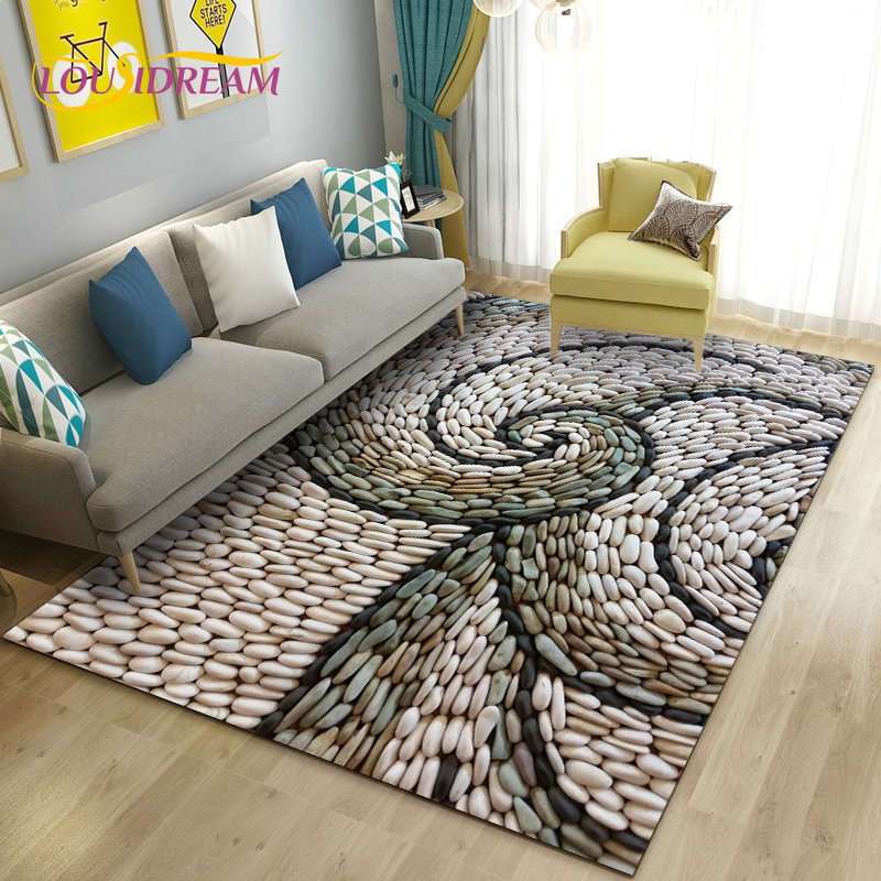 3D Colorful Cobblestone Stone  – Kids Outdoor Mat Waterproof Bewertung und Preis