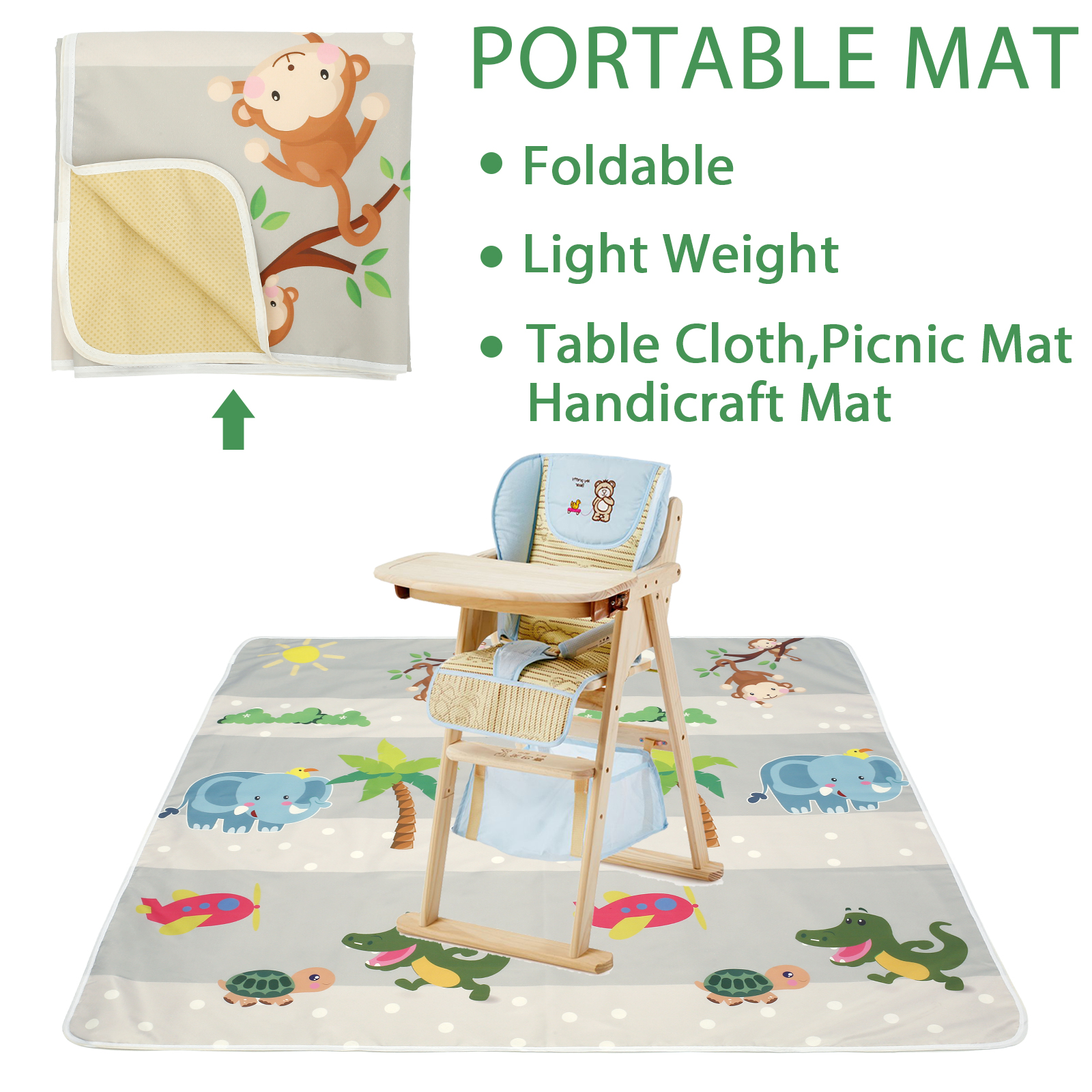 Baby Splat Mat for Under High  – Kids Outdoor Mat Waterproof Bewertung und Preis