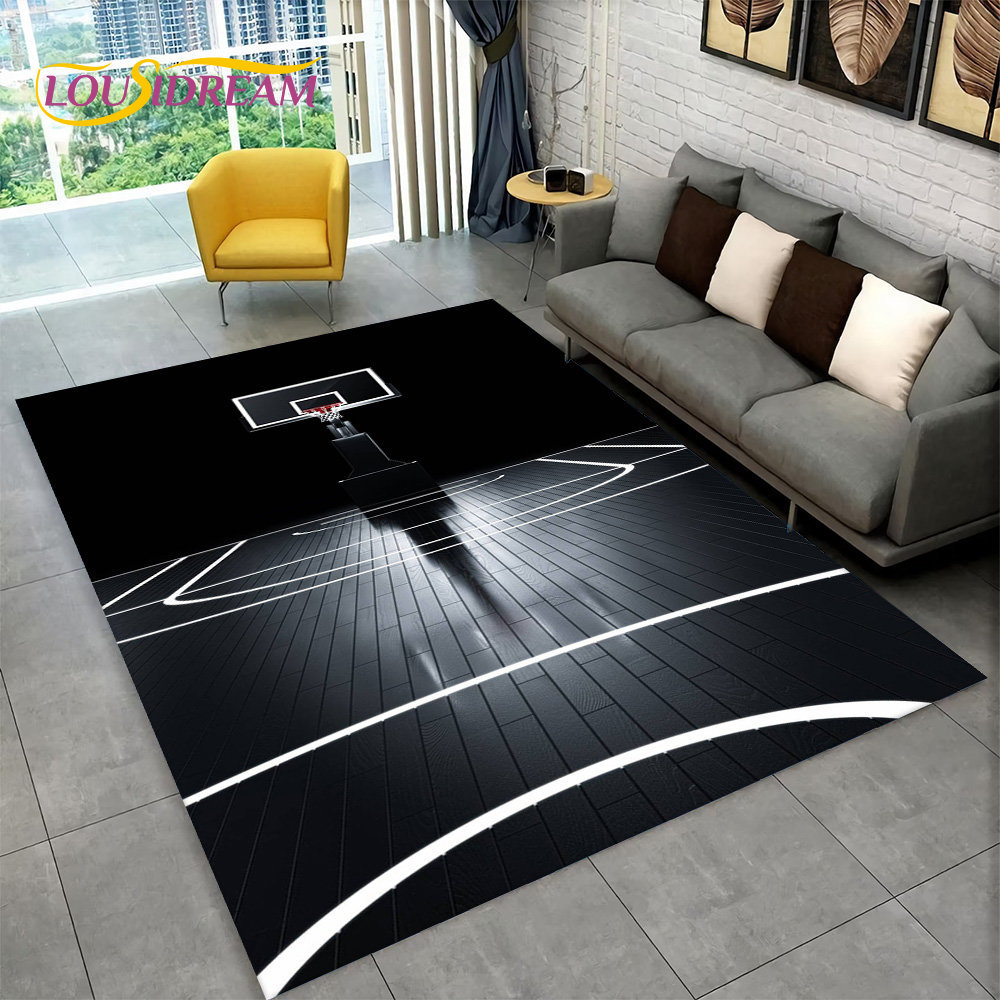3D Basketball Cour Cartoon Are – Kids Outdoor Mat Waterproof Bewertung und Preis