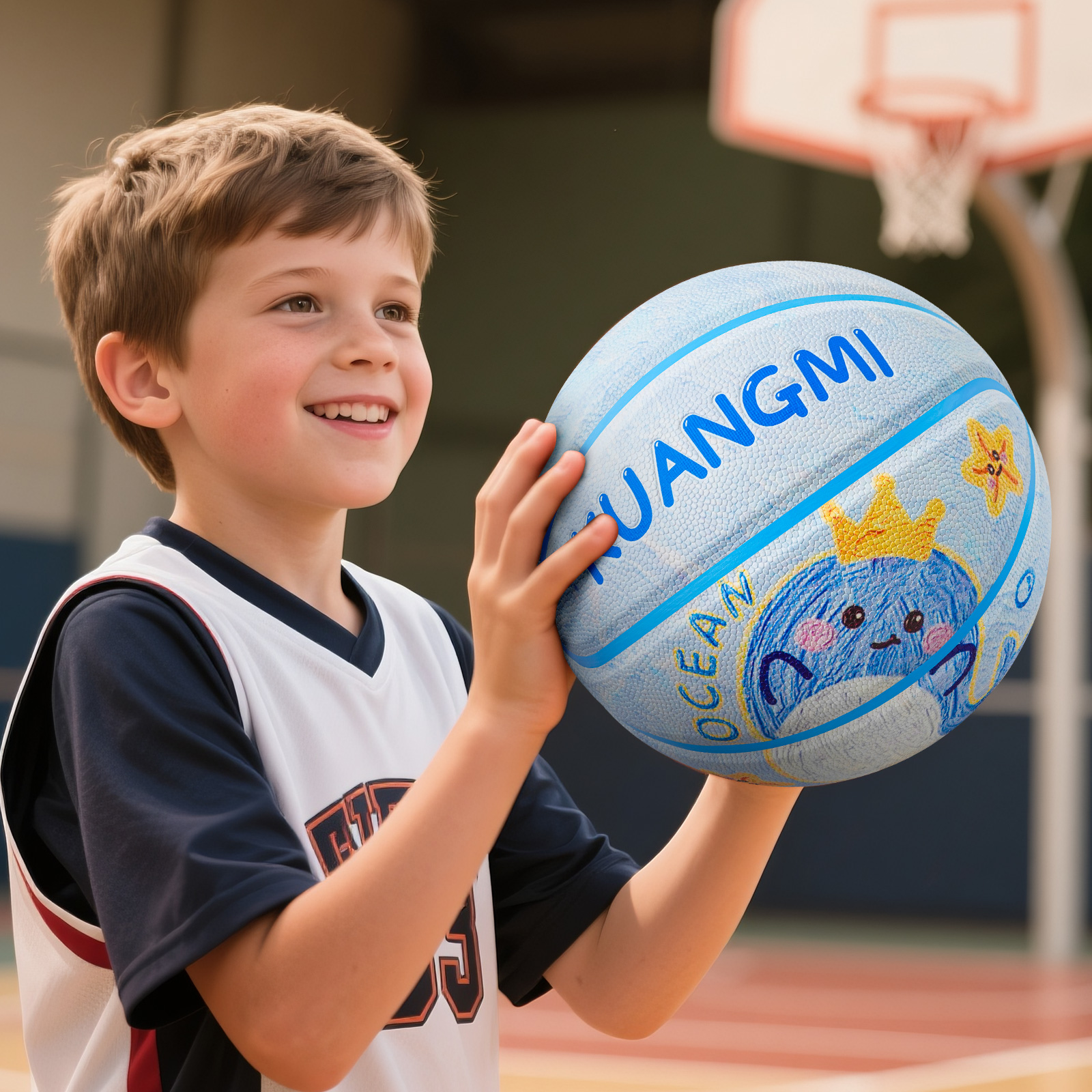 Kuangmi Whale Children's Baske – Kids Outdoor Basketball Bewertung und Preis