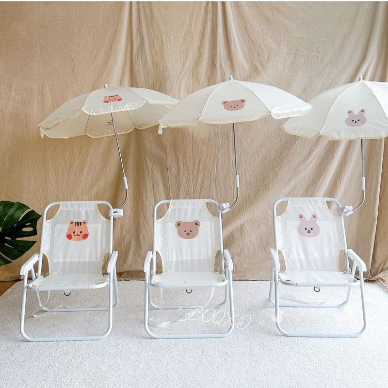 Teddy Bear Pattern Kids Lounge – Kids Outdoor Umbrella Chair Bewertung und Preis