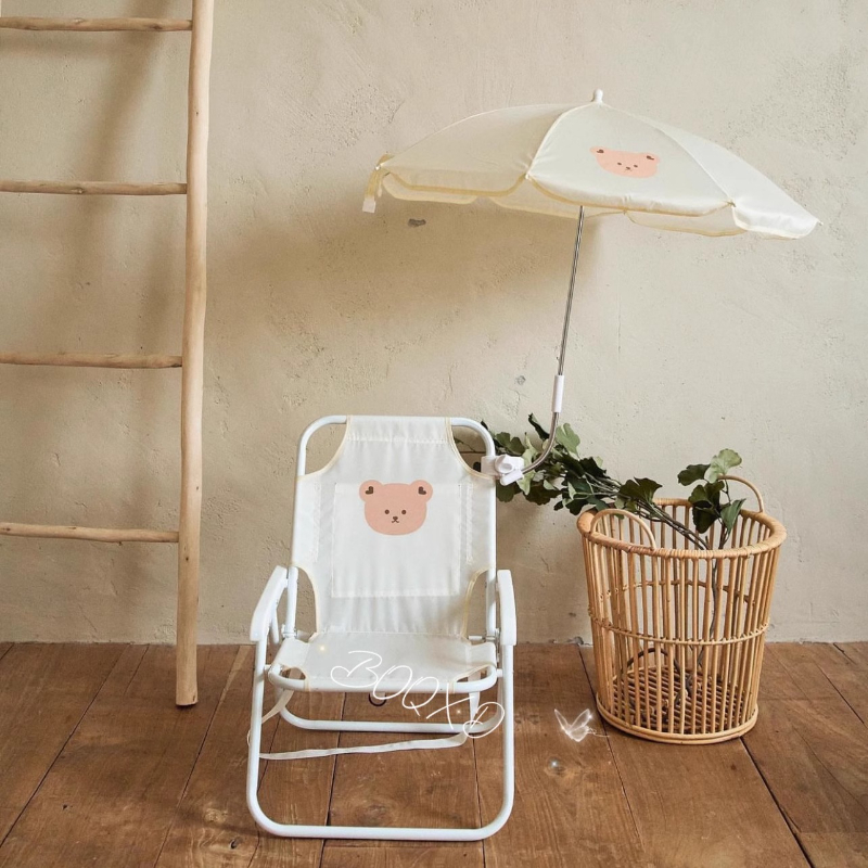 Teddy Bear Pattern Kids Lounge – Kids Outdoor Umbrella Chair Bewertung und Preis