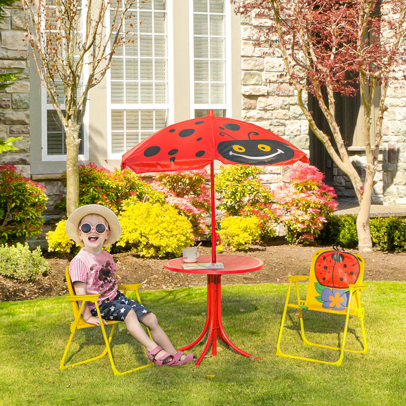 Outsunny Kids Table and Chair  – Kids Outdoor Umbrella Chair Bewertung und Preis