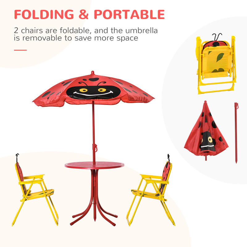 Outsunny Kids Table and Chair  – Kids Outdoor Umbrella Chair Bewertung und Preis