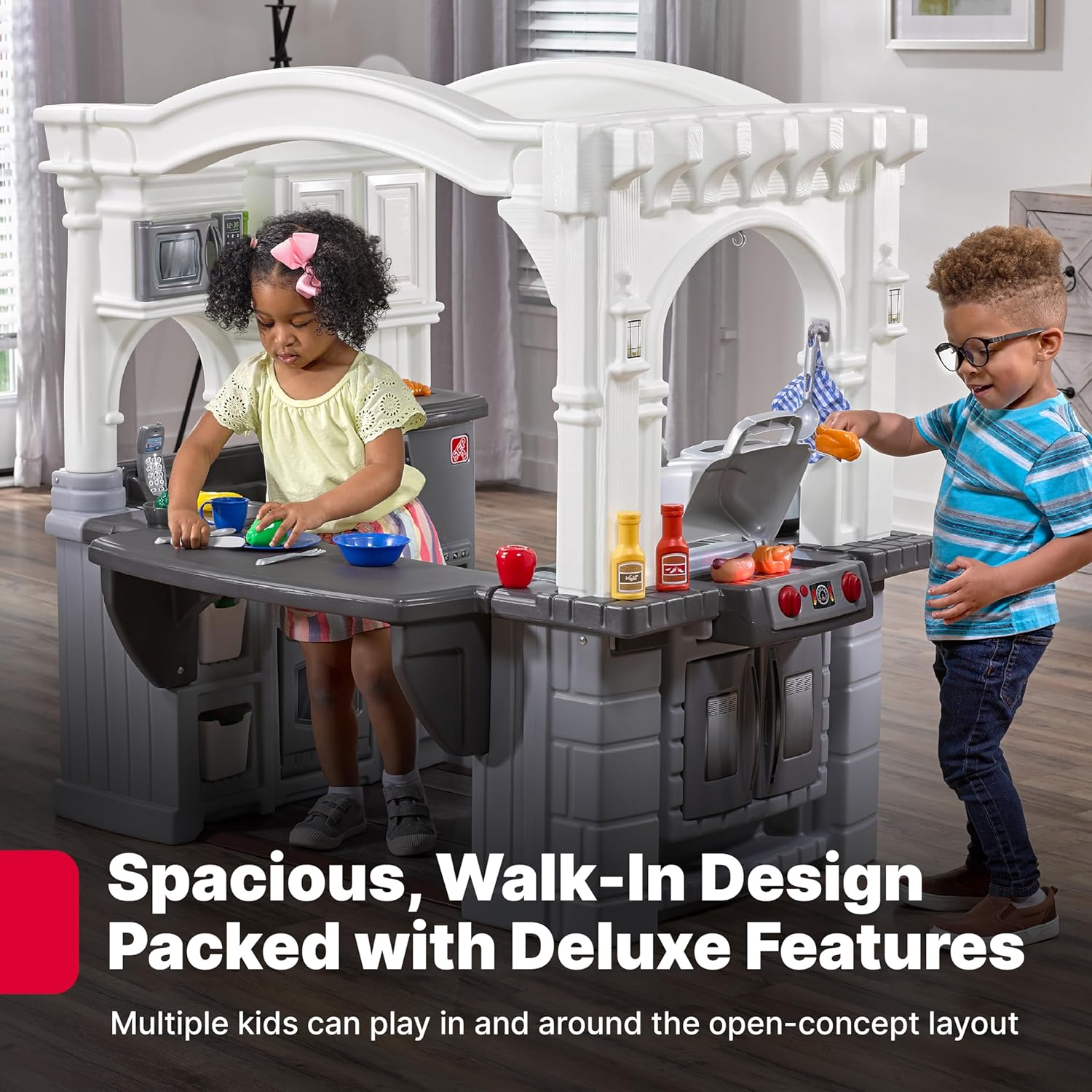 Grand Walk-in Kitchen & Grill  – Kids Outdoor House With Kitchen Bewertung und Preis