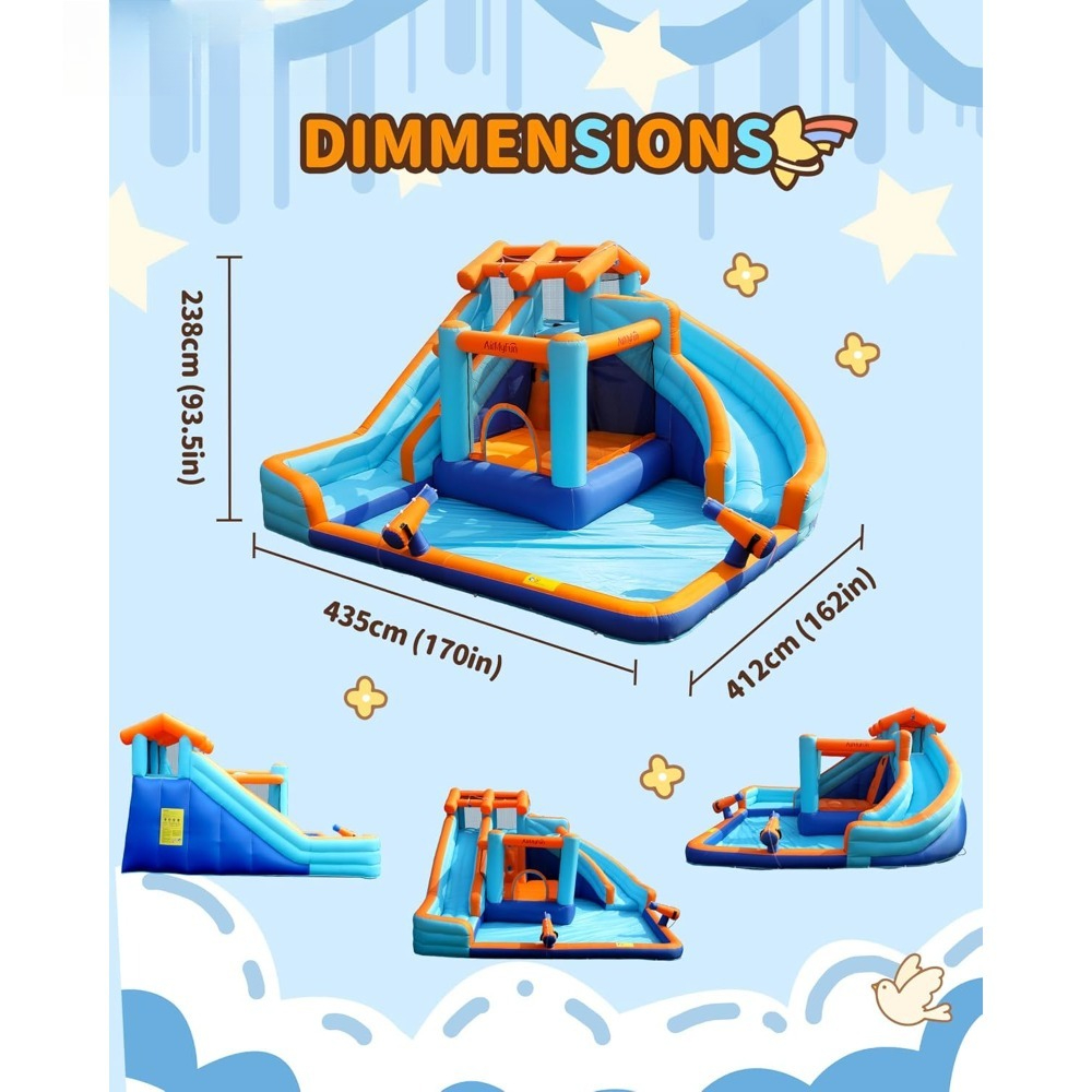 Large Water Slide Bounce House – Kids Outdoor Water Bewertung und Preis