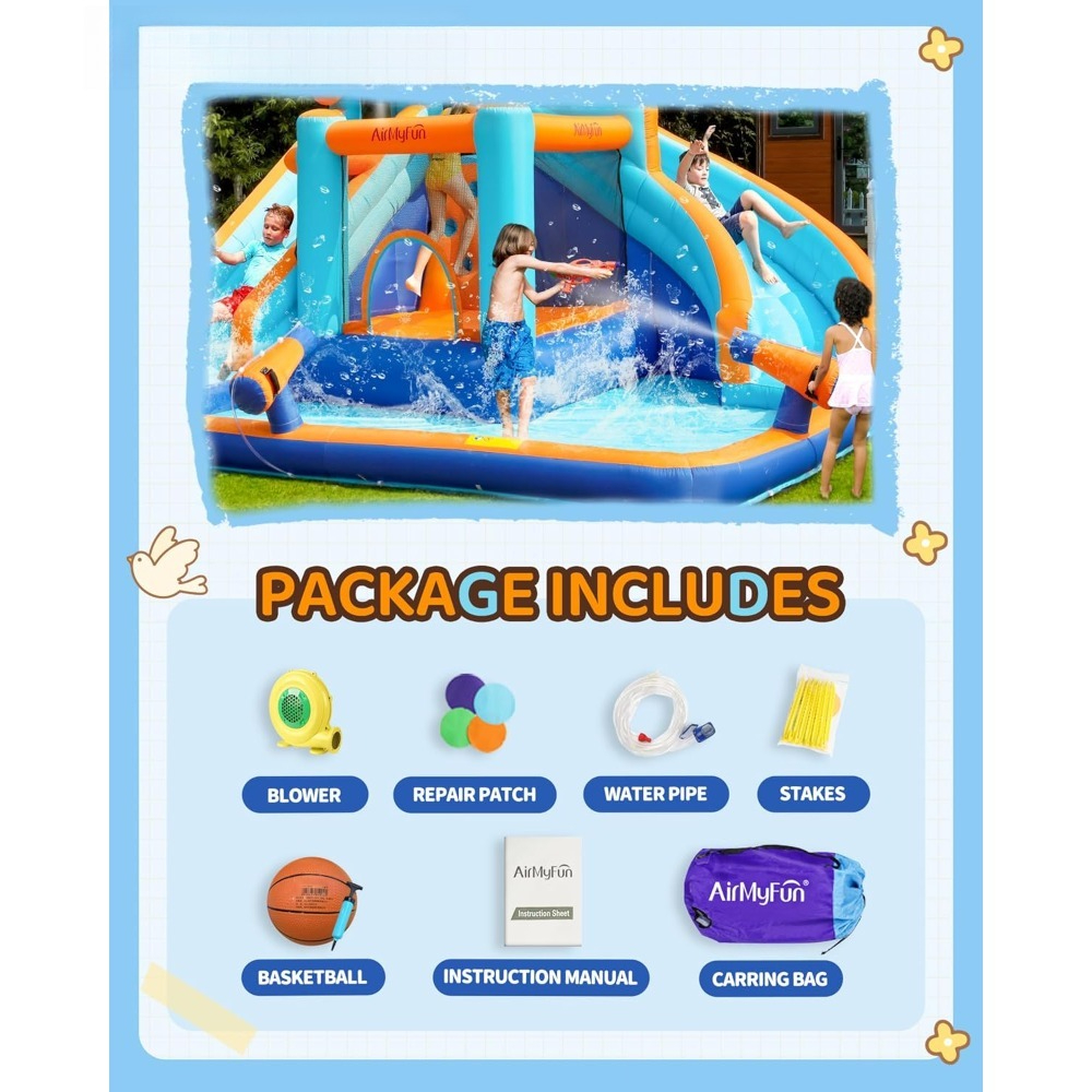 Large Water Slide Bounce House – Kids Outdoor Water Bewertung und Preis