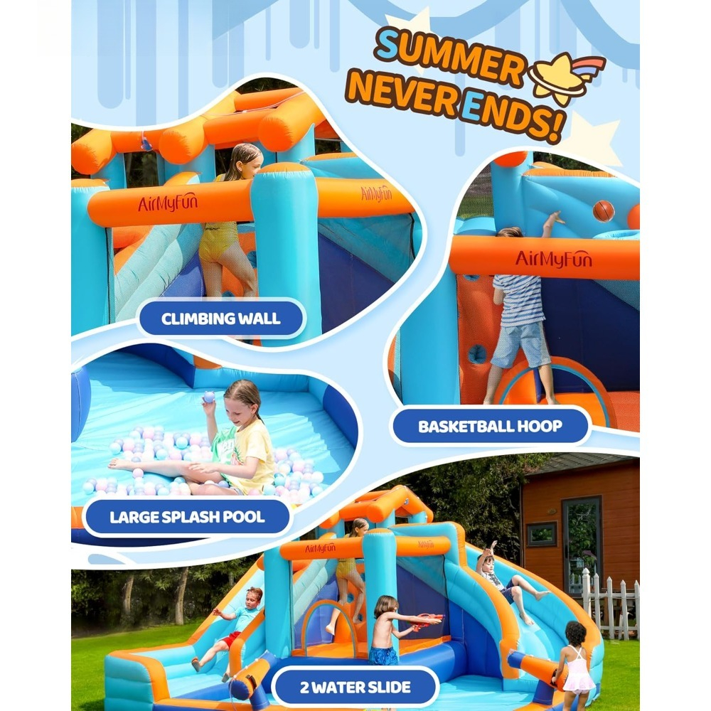 Large Water Slide Bounce House – Kids Outdoor Water Bewertung und Preis