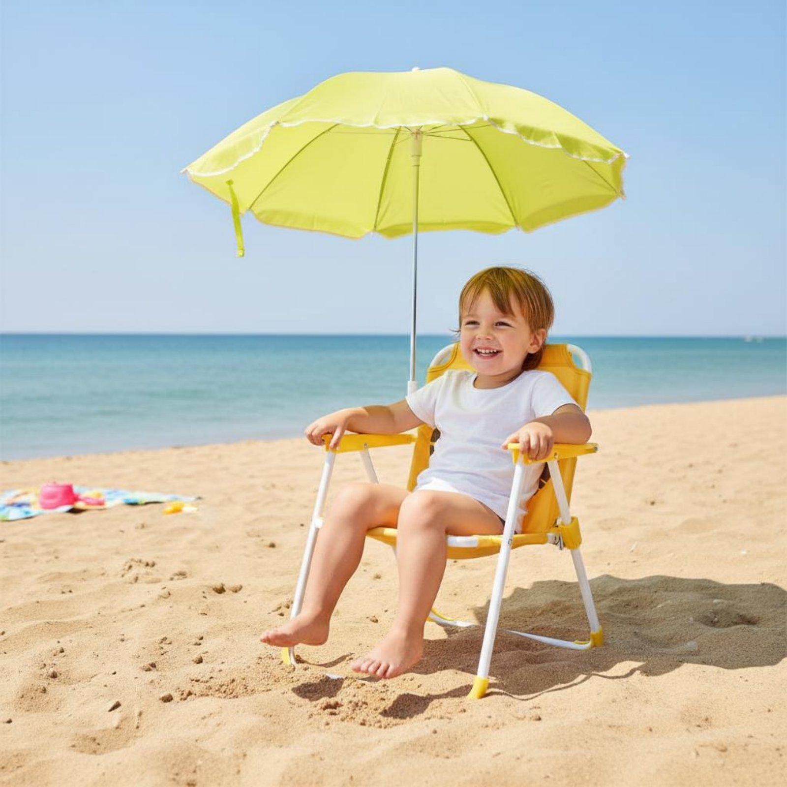 Children's Portable Chair with – Kids Outdoor Umbrella Chair Bewertung und Preis