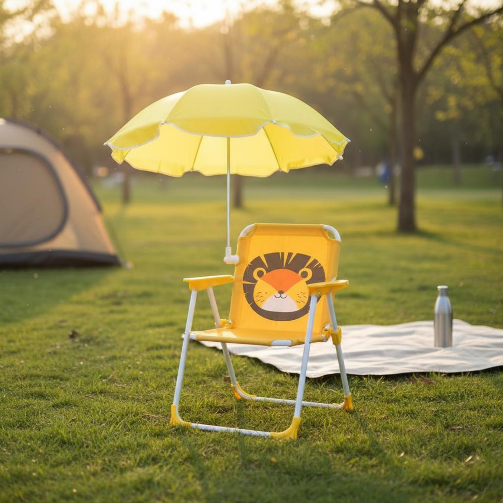 Children's Portable Chair with – Kids Outdoor Umbrella Chair Bewertung und Preis